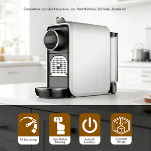 Electric Fully Automatic Multi-Size Capsule Coffee Maker for Household Hotel Office Use