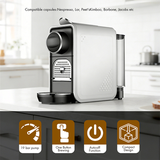 Electric Fully Automatic Multi-Size Capsule Coffee Maker for Household Hotel Office Use