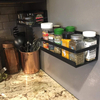 Amazon Hot Sale Magnetic Metal Steel Spice Rack Organizer Kitchen Storage Rack For Refrigerator