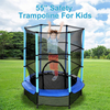 Jumping Trampoline Bed with Protective Net
