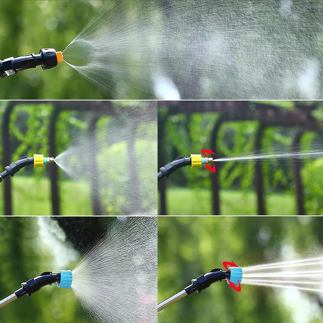 Battery Powered Watering Wand Garden Hose Sprayer With Adjustable Nozzle for Watering Hanging Plants, Deck Plants