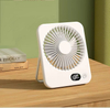 180-Degree Adjustable Desk Fan with Rotating Mount Ultra-thin Rechargeable Lightweight Desktop Small Fan