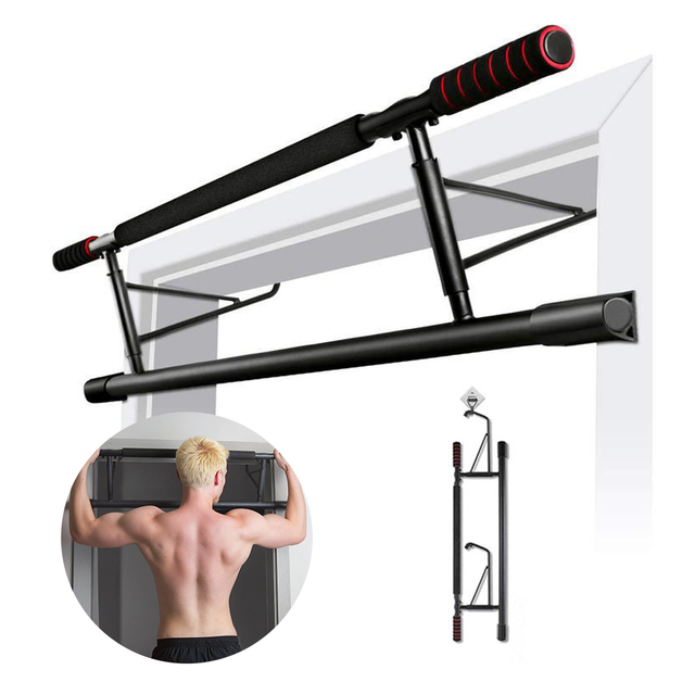 Gym Pull Up Bar Doorway with Ergonomic Grip Multi-Angle Grip Fitness Chin-Up Frame for Home Exercise